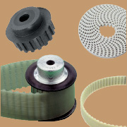 Pulleys, belts (positioning)