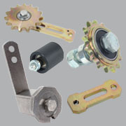 Tighteners for chains/belts
