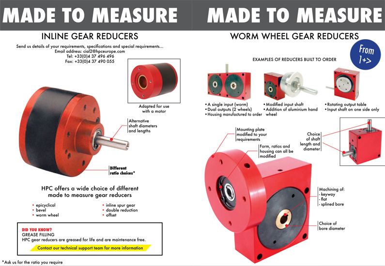 Custom made Gearboxes