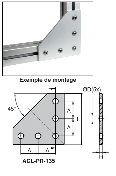Plaque De Connexion à 180° Pour Profilés Aluminium Série 3030 - Connecteur Réglable En Acier Carbone