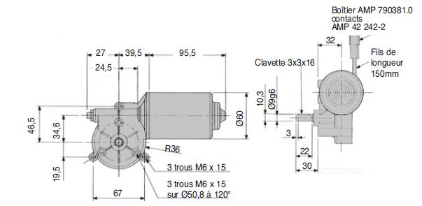 Motor ducteur 12V Et 24V DC Couple Nominal De 1 5 6 Nm Vitesse En 