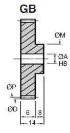 Engrenage Droit En Laiton Module 0.5, 34 Dents, Diamètre 18 Mm - Pour Transmission, Trou De 6 Mm