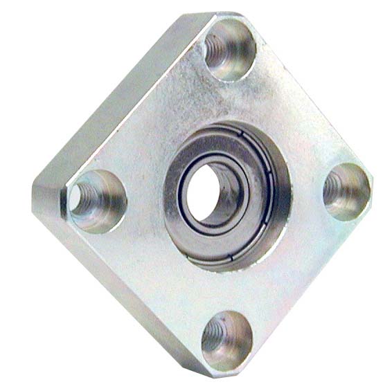 Single housed bearing - Bearing fitted with adhesive - Square - 