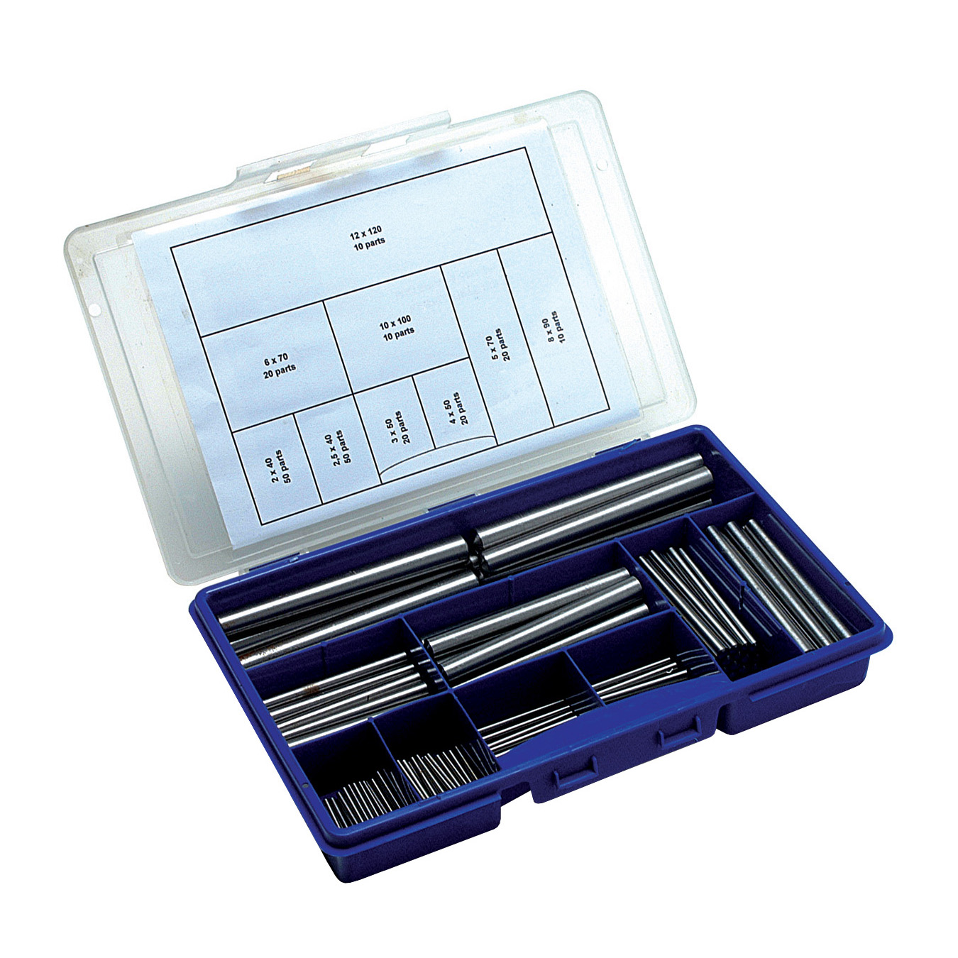 Box kit di spine elastiche ISO8752 - Box kit - elastica cilindrica ISO 8752 - Acciaio - 