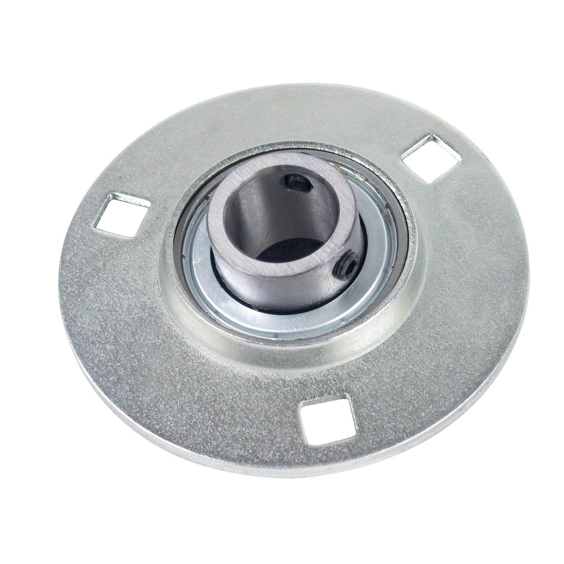Sheet steel flanged bearing for light loads - Sheet steel - 3 fixing holes - Light