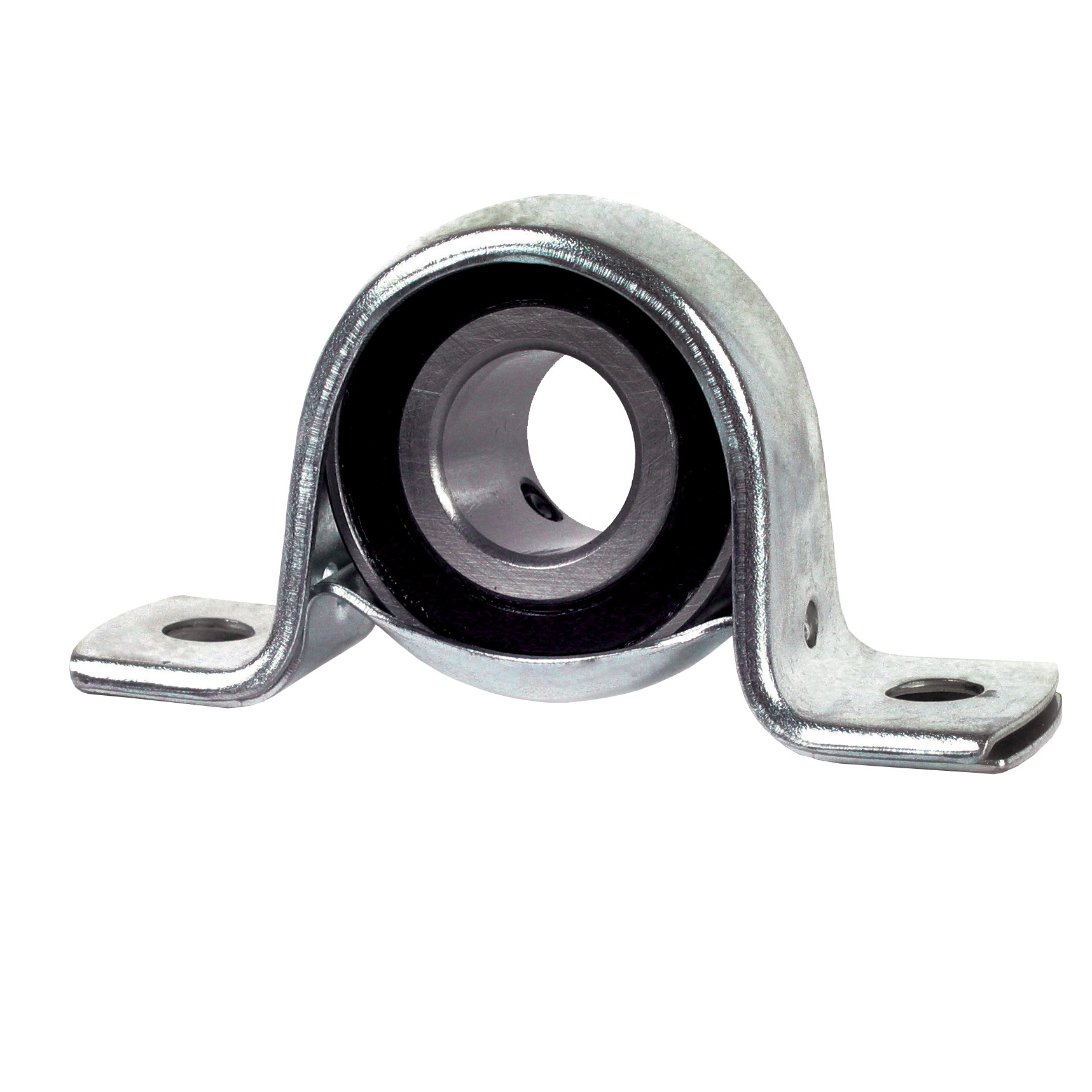 Pressed steel flanged bearing for light loads - Sheet steel - 2 fixing holes - Light