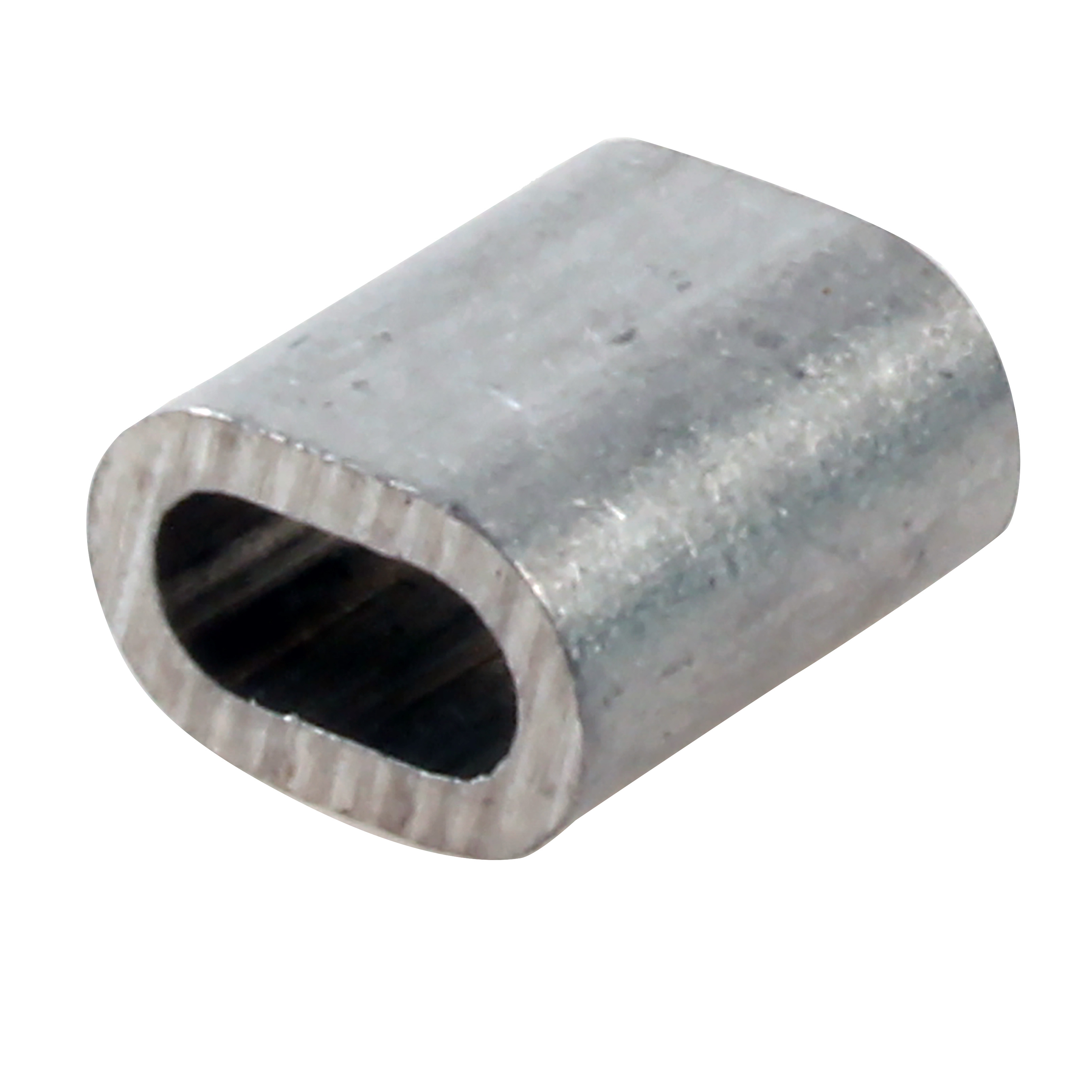 Manicotto ovale per cavo - Per la crimpatura di un cavo in acciaio - Alluminio grezzo - max 100°C