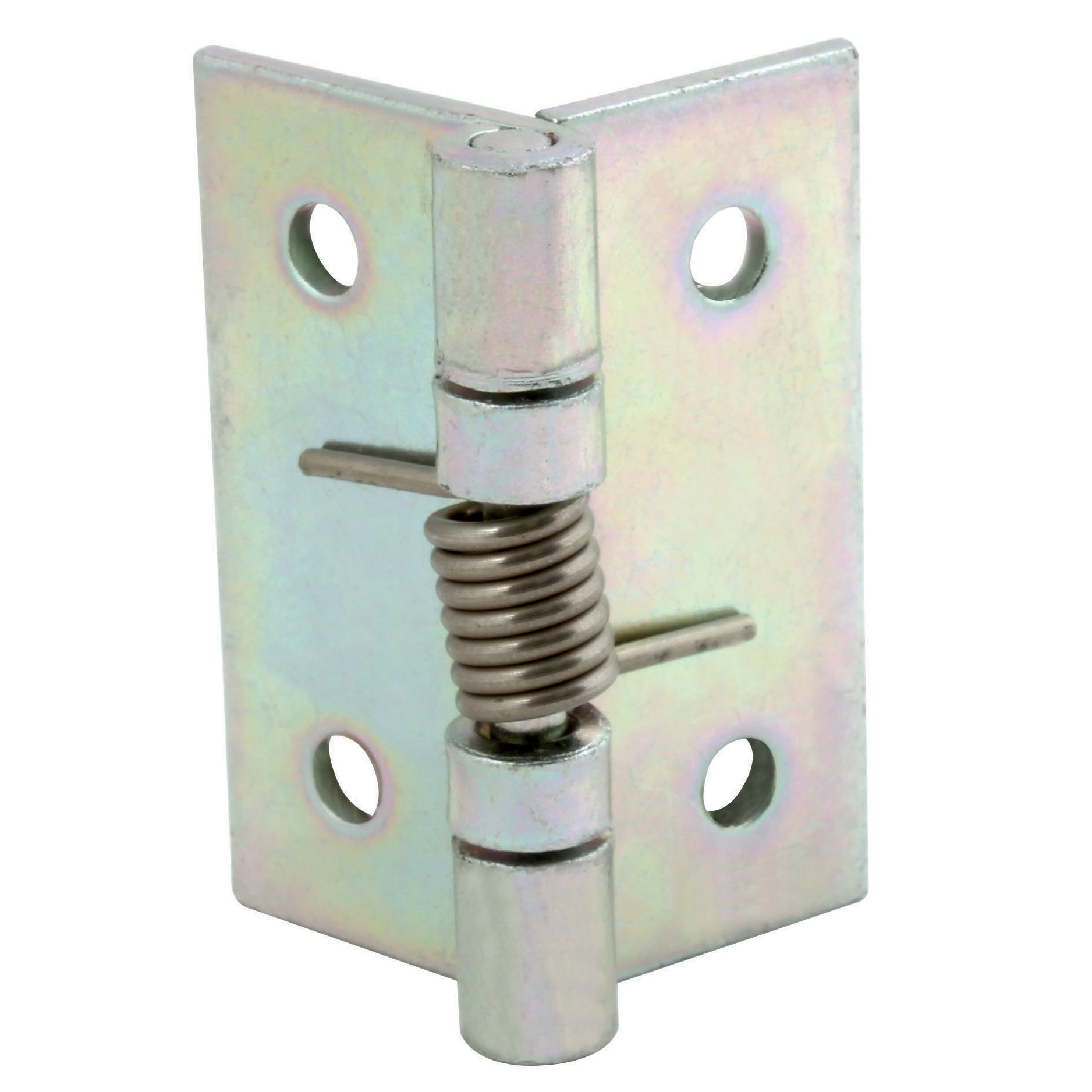 Spring hinge for screw mounting - screwed - opening or closing - 