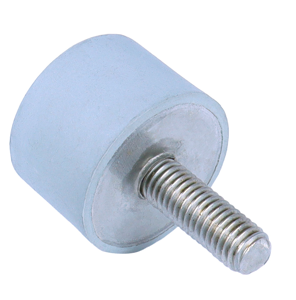 Piedino antivibrante cilindrico - Inox - Maschio - 