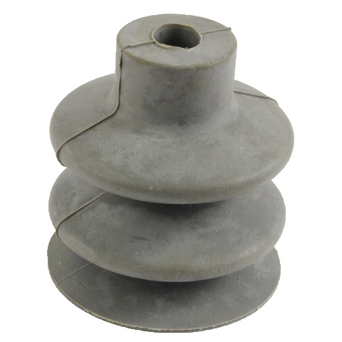 Suction cup, 2.5 bellows - natural rubber - for uneven and round surfaces - 2.5 bellows