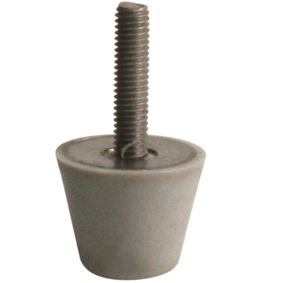Silicone conical elasto buffer - Male mounting - 1 male side - -30°C to +200°C