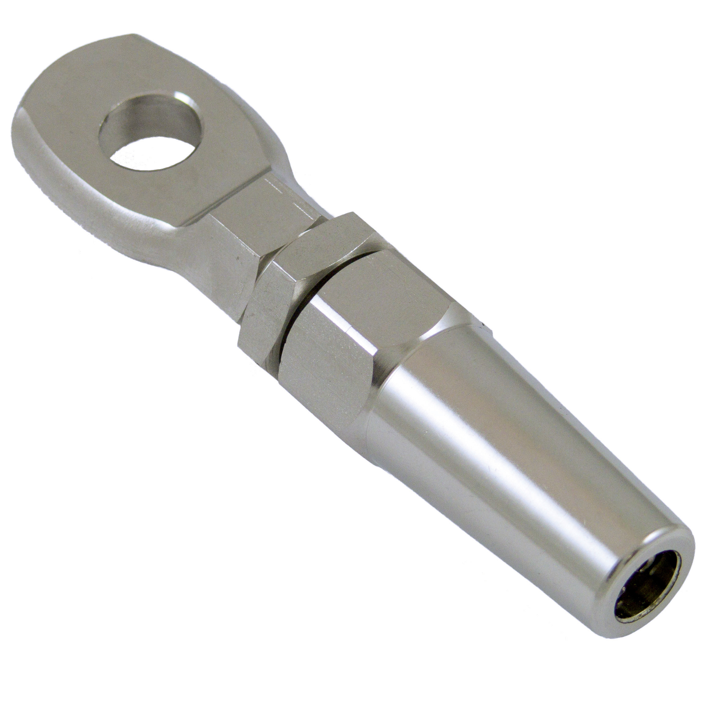 Quick fitting cable terminal - Eye version - Stainless steel - 