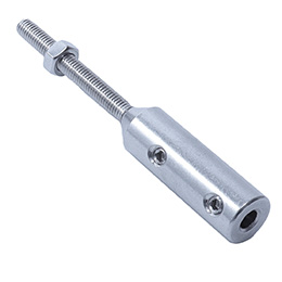 Stainless steel cable terminal - Threaded rod version - Stainless steel  - 