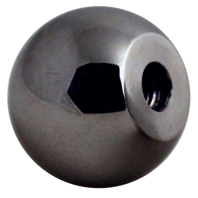 Threaded spherical knob - Aluminium -  - 