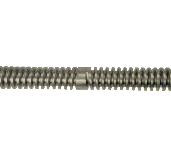 Tige trapézoïdale à double inclinaison - 1 filet à double inclinaison - Inox  - 