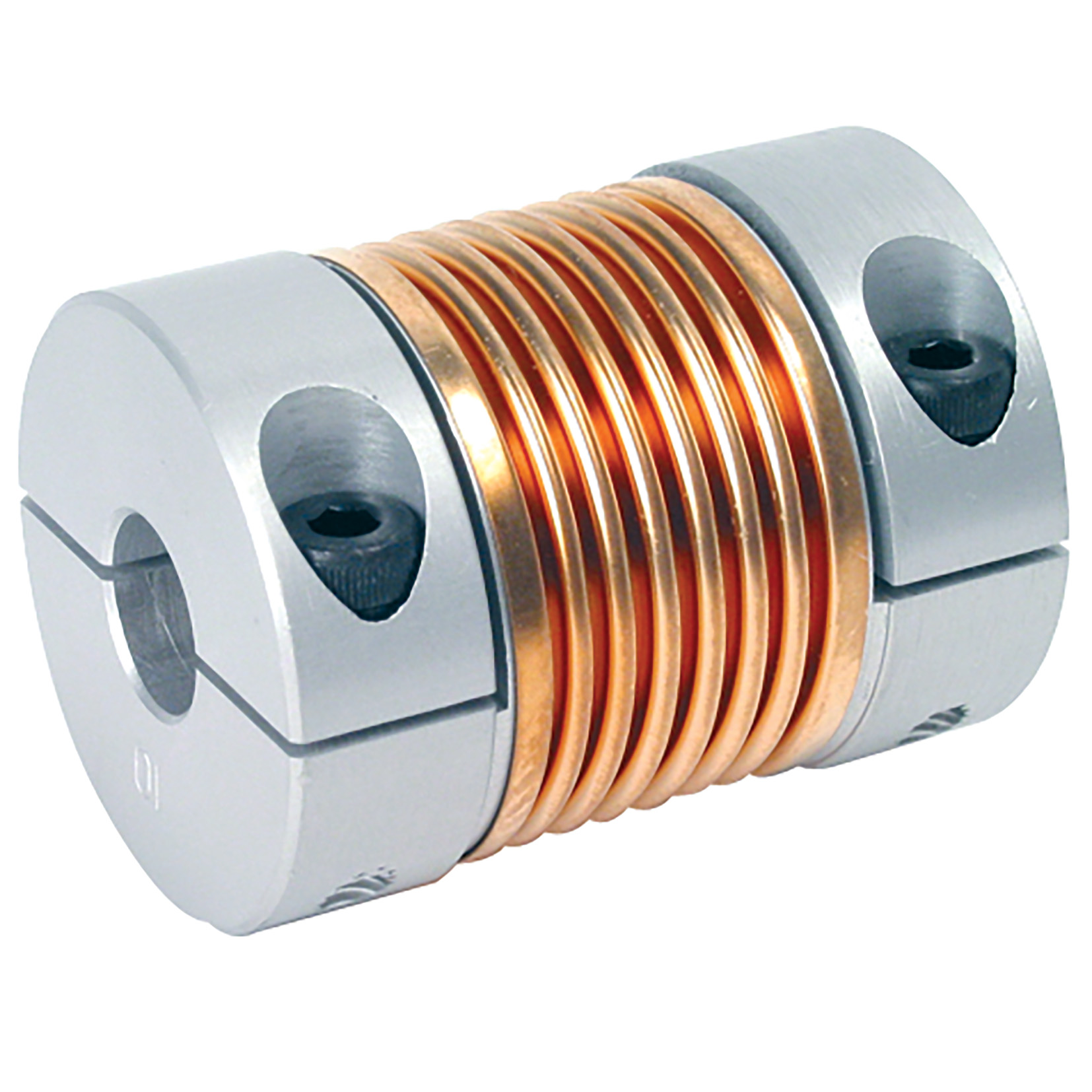 Flexible Bellows coupling - Aluminium and Bronze - with clamping jaw -  - 