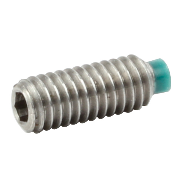 Nylon tipped set screw - Nylon-point - Stainless steel - 