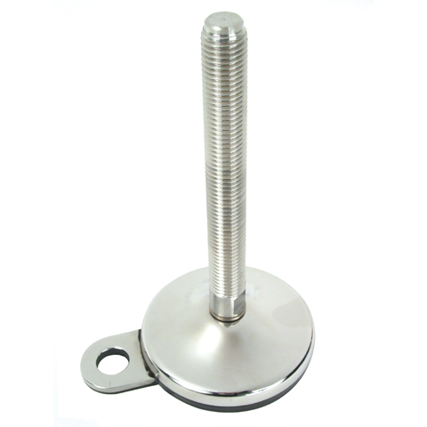Articulated fixable foot with pressed base Ø100 - Ø 100 - Stainless steel - 