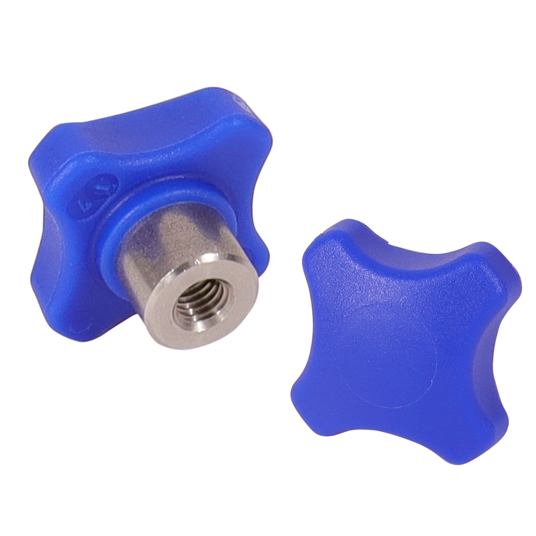 Detectable plastic palm grip -  blue thermoplastic - Female - 