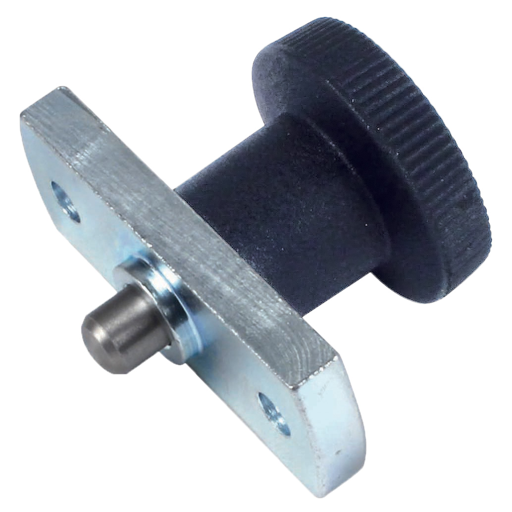 Indexing plunger with flange - with drilled flange - With locking - 