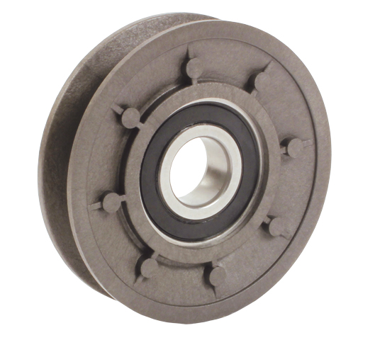 Tensioner pulley - For V belts - PA6 reinforced with 30% fibreglass - 5 000 rpm