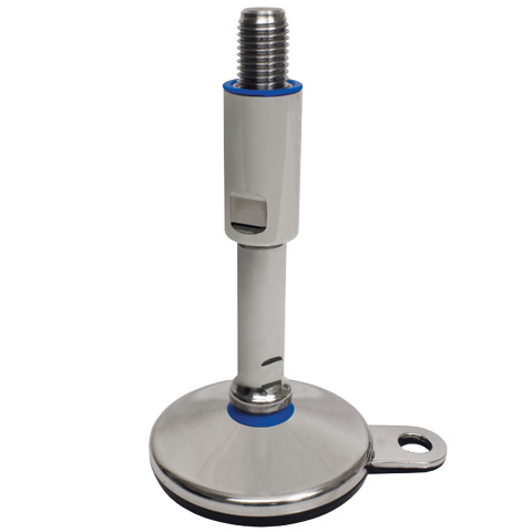 Fixable foot for the food industry - Stainless steel - 3-A standard - 25,000N - 