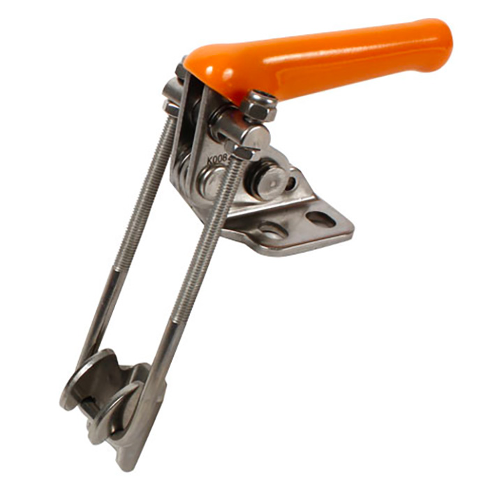 Vertical stirrup toggle clamp - Vertical Latch Clamp - stainless steel -  - 