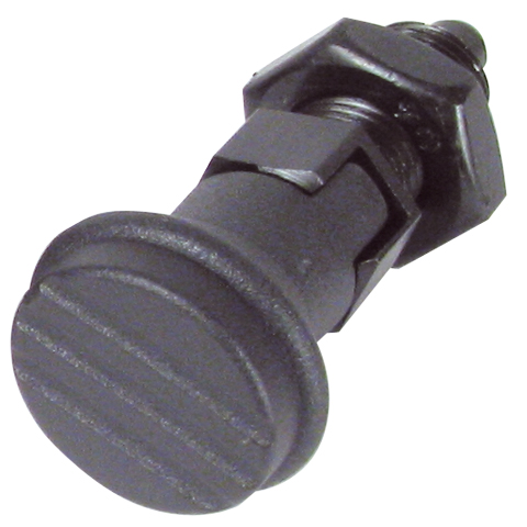 Indexing plunger - steel class 5.8 - With lock nut / with slot - 
