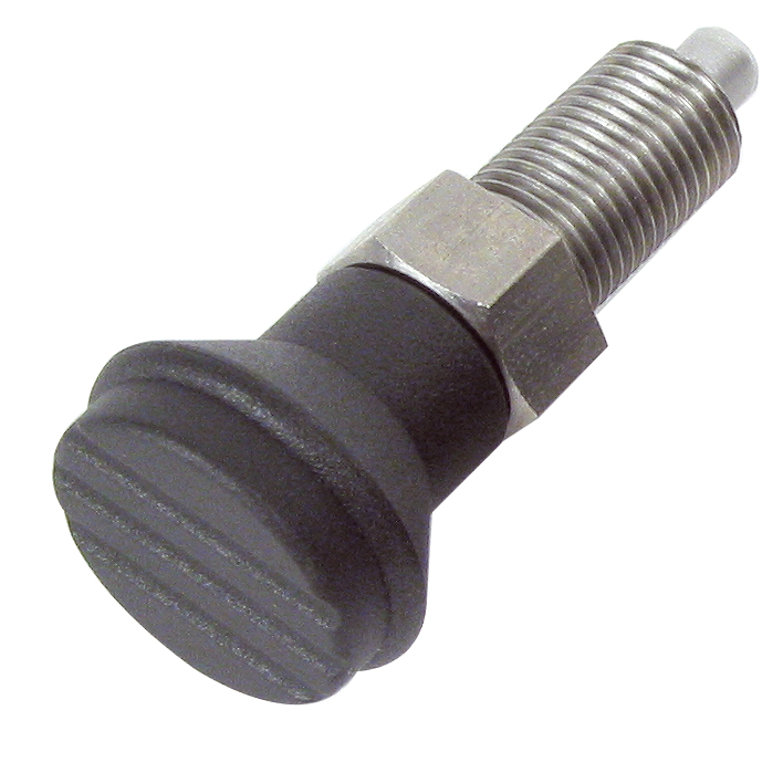 Indexing plunger - stainless steel - Without lock nut / without slot - 