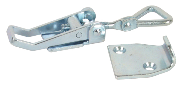 Adjustable latch clamp with strike plate - Stroke from 77,3mm to 83mm -  - 