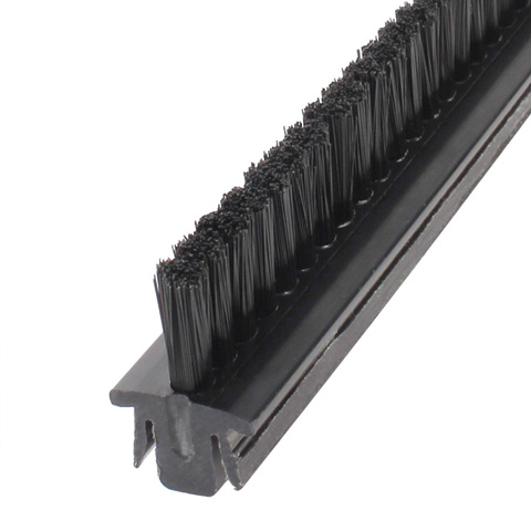 Profile mounting strip brush - 8mm slots -  - 