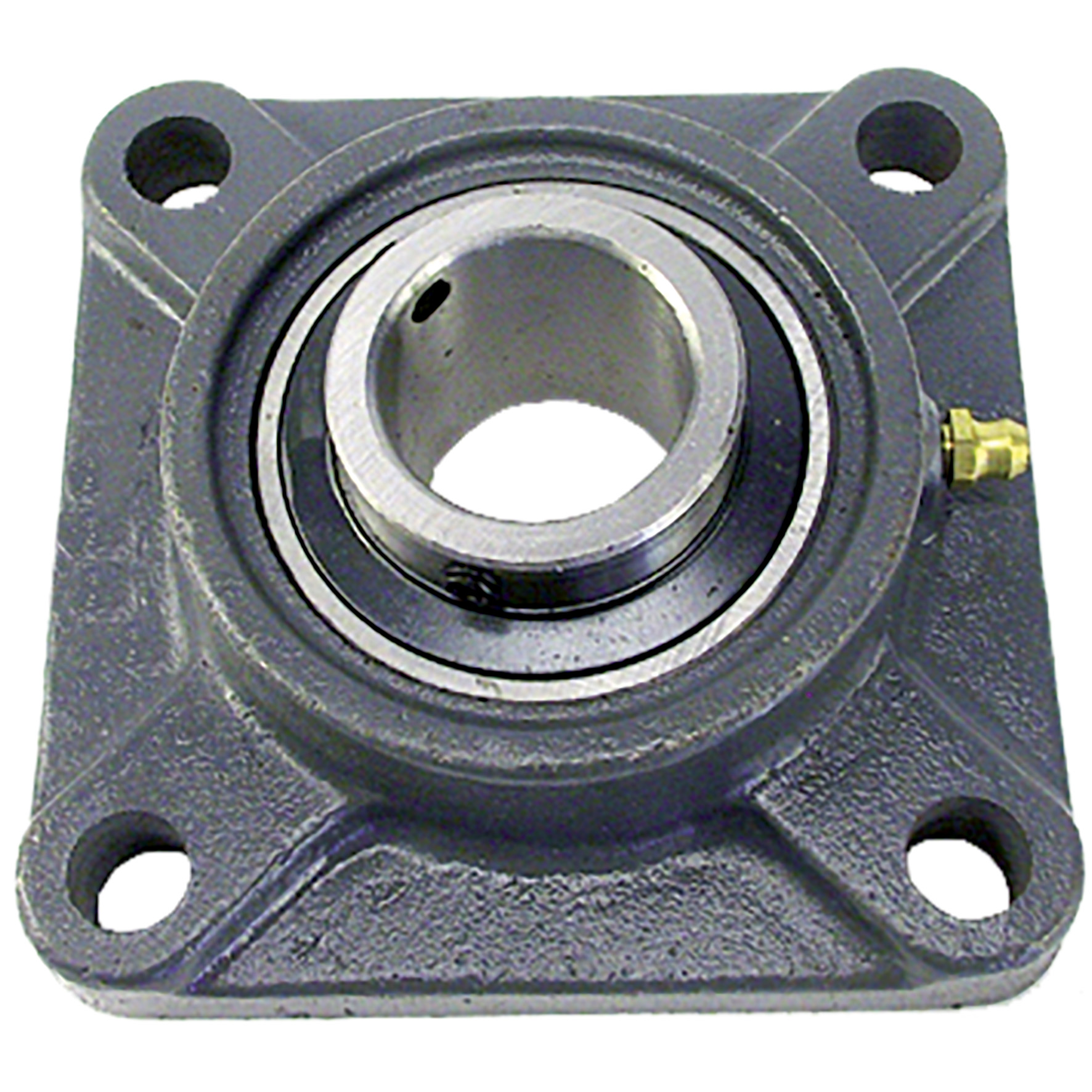 Cast iron flange bearing unit - Cast iron - 4 fixing holes - 