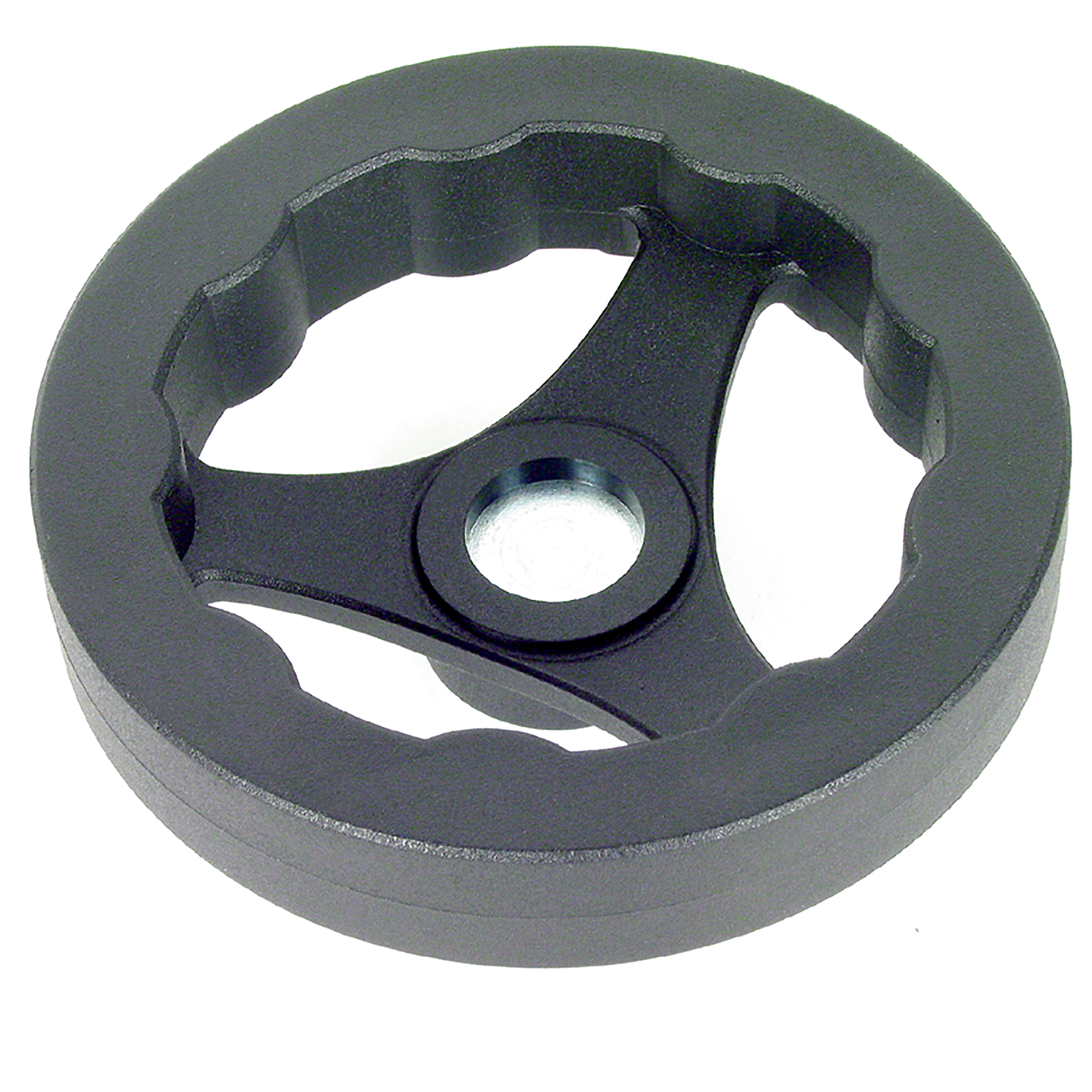3-spoked handwheel without handle - Polyamide - Spoked - Without handle