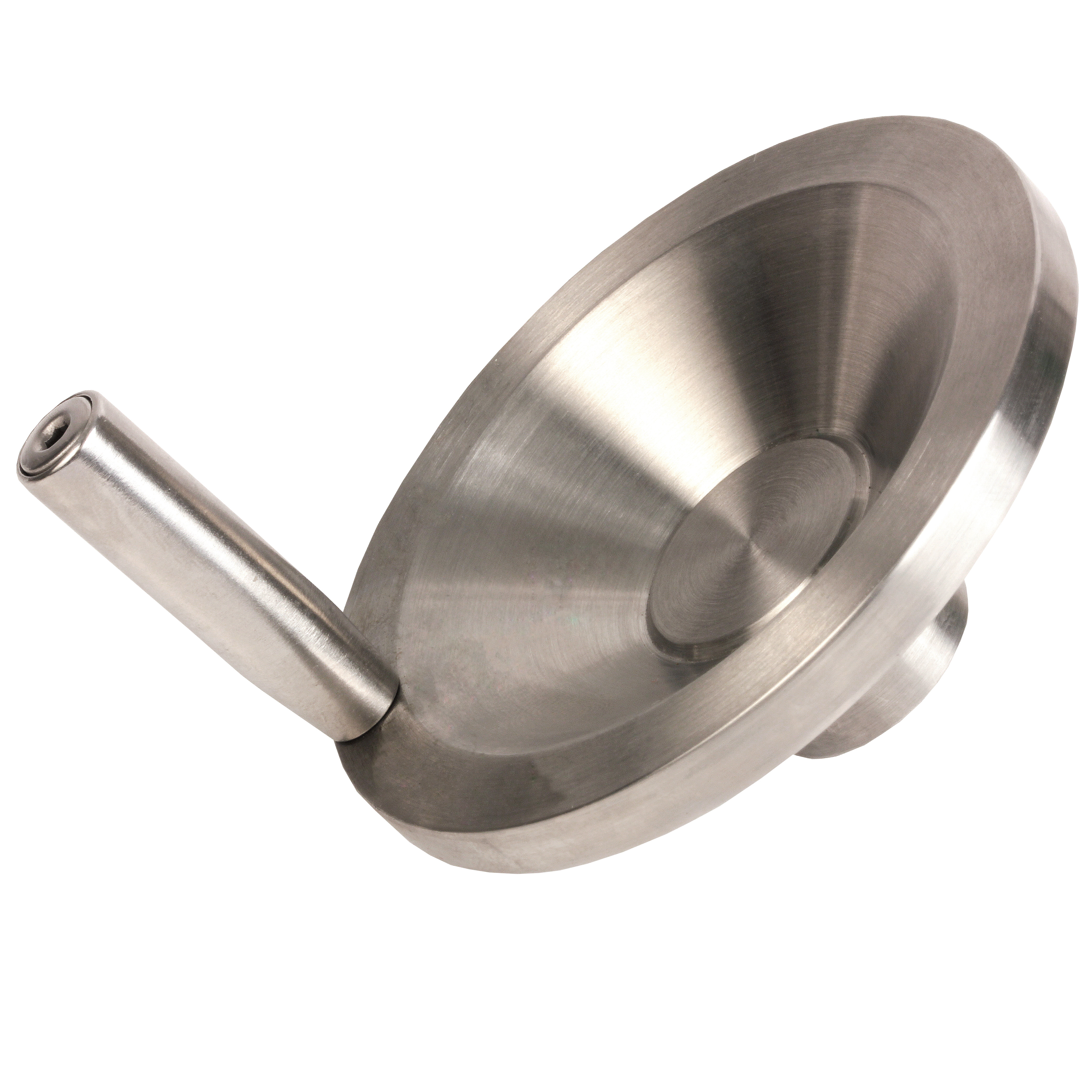 Stainless steel handwheel with handle - Stainless steel 304 - Filled - Revolving handle